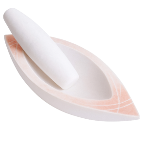 pink marble mortar and pestle set