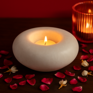 Minimalist White Stone Holder