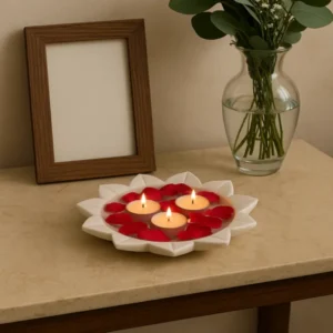 Lotus Blossom Floating Candle Bowl