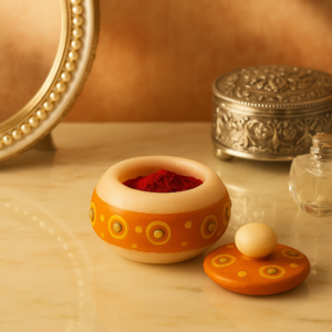 Handcrafted Marble Kumkum Holder
