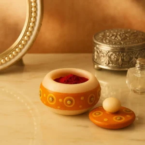 Handcrafted Marble Kumkum Holder