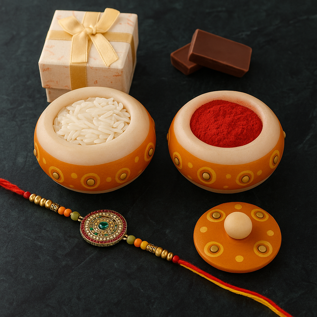 Handcrafted Marble Kumkum Holder - Image 4