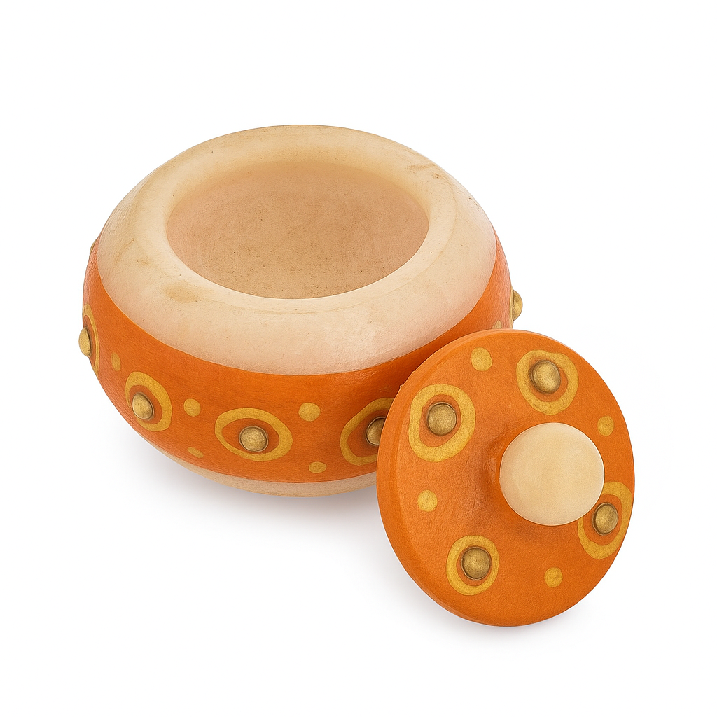 Handcrafted Marble Kumkum Holder - Image 5