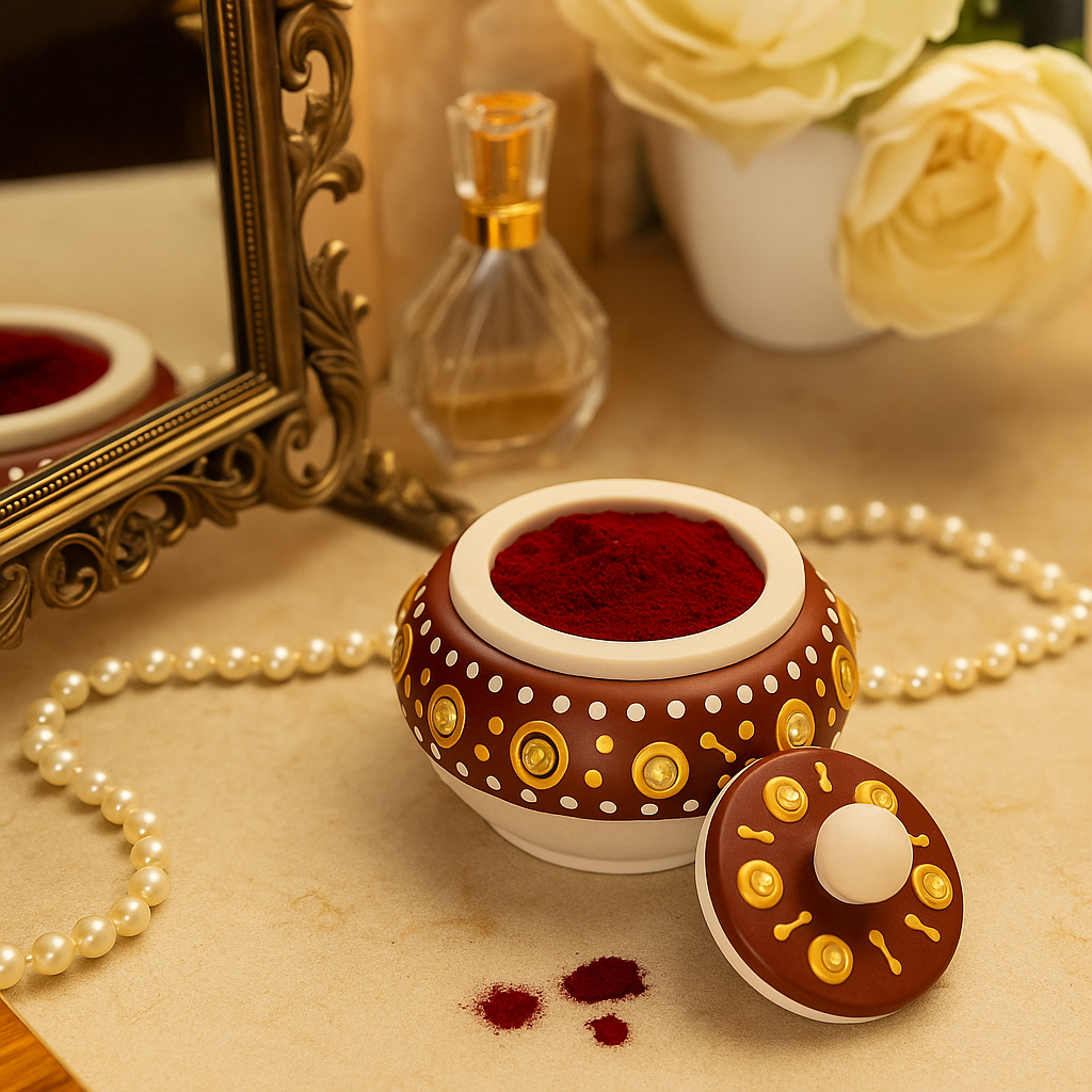 Handcrafted Marble Kumkum Dani