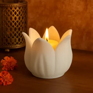 Lotus shape candle holder