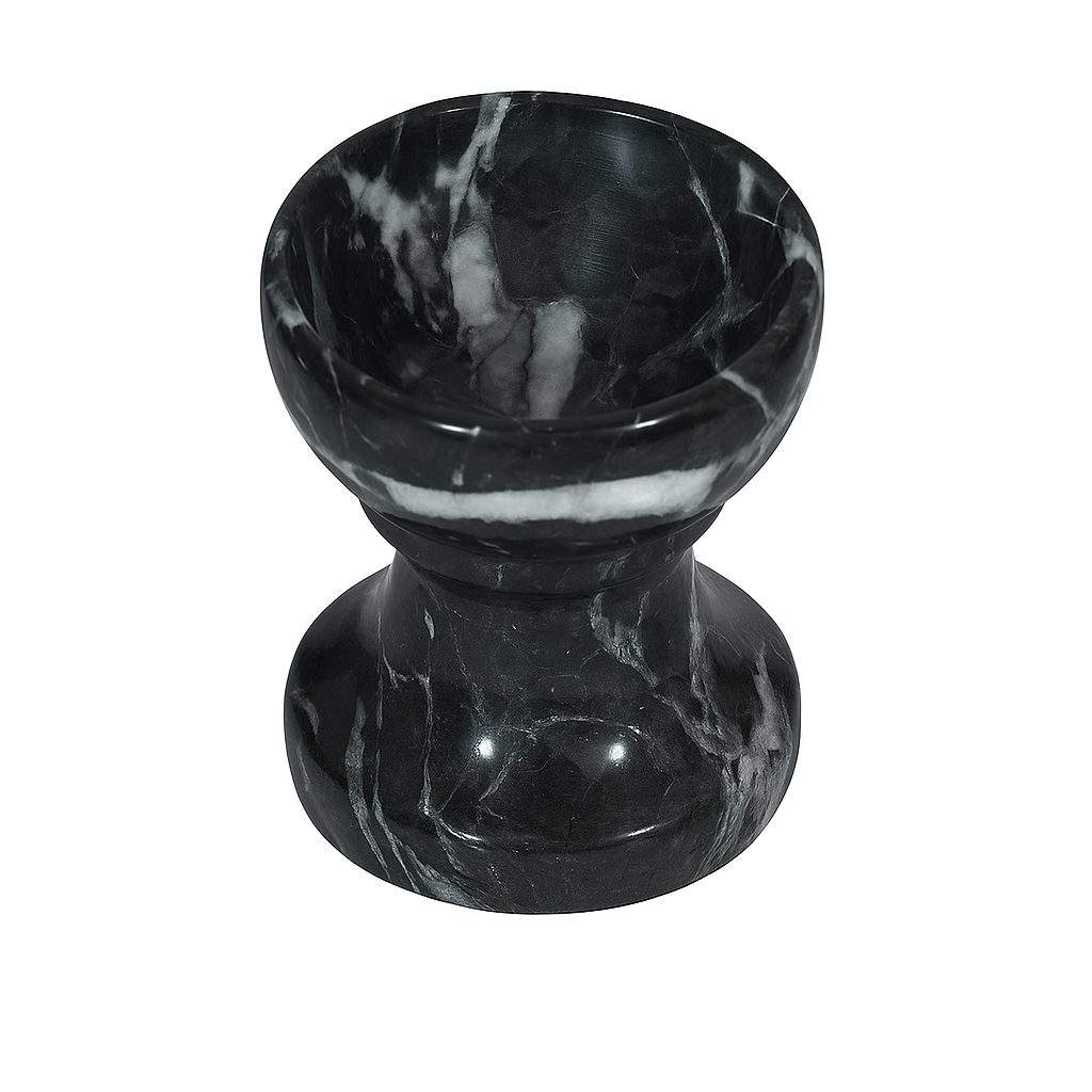 black & white marble diya