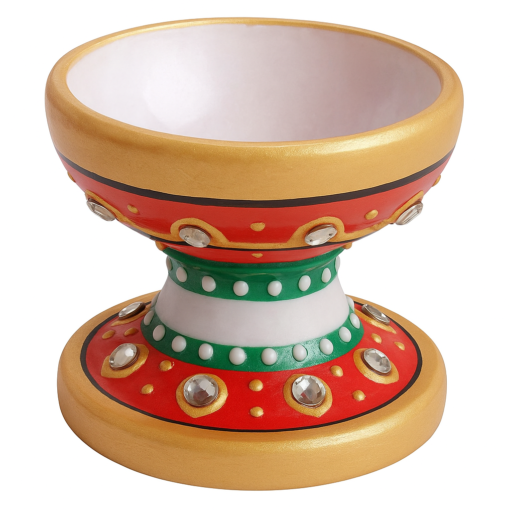 handcrafted decorative marble diya